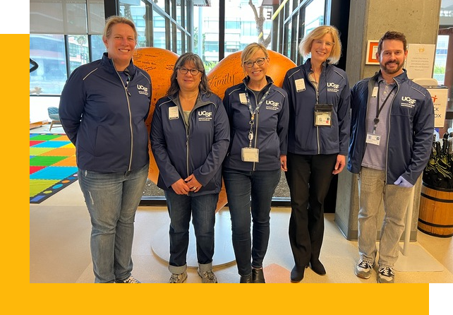 The Senior Vice Chancellor's Office volunteered at Family House