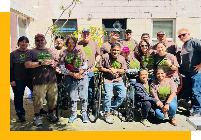 Real Estate’s UCSF Health Helen Diller Hospital project team volunteered at HealthRIGHT 360 Walden House
