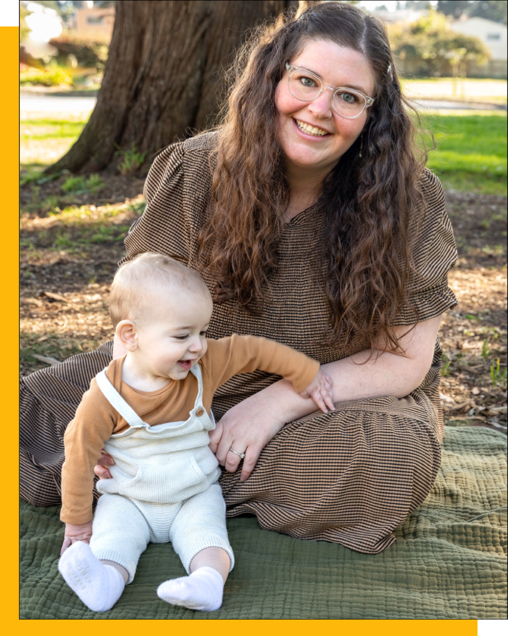 Erin McCauley with baby