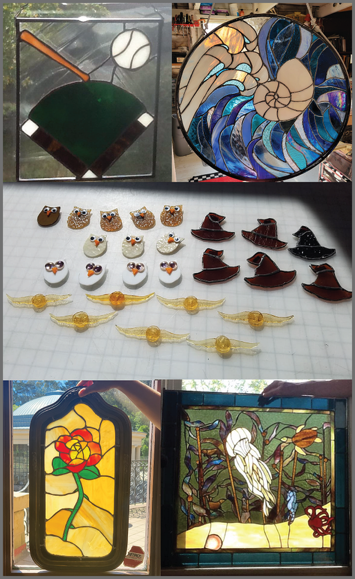 Erica's stained glass work
