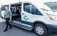 ridesharing vanpool van