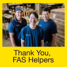 Thank You, FAS Helpers