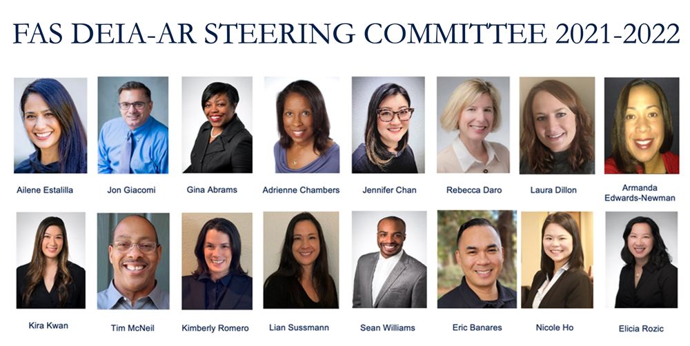 FAS DEIA-AR Steering committee member photo 2021-22 